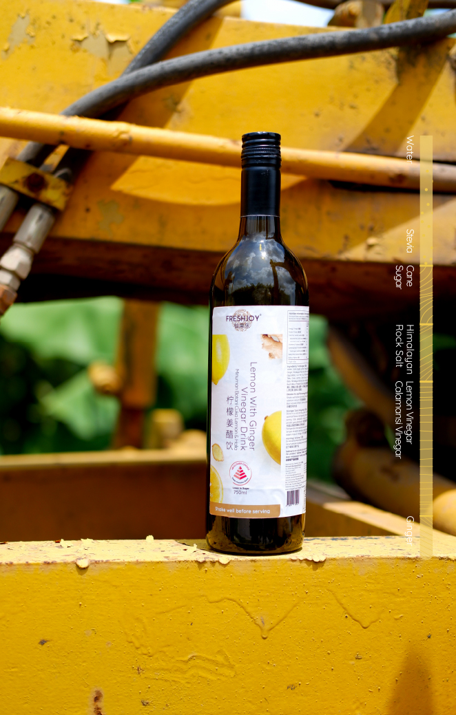 Lemon with Ginger Vinegar Drink 750ml Freshjoy